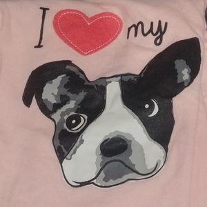 Pink Secret Treasures Womens M Sleepwear Sleep Shirt T-Shirt Top Boston Terrier